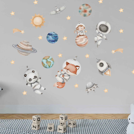 Space animals Wall Decals 16.0