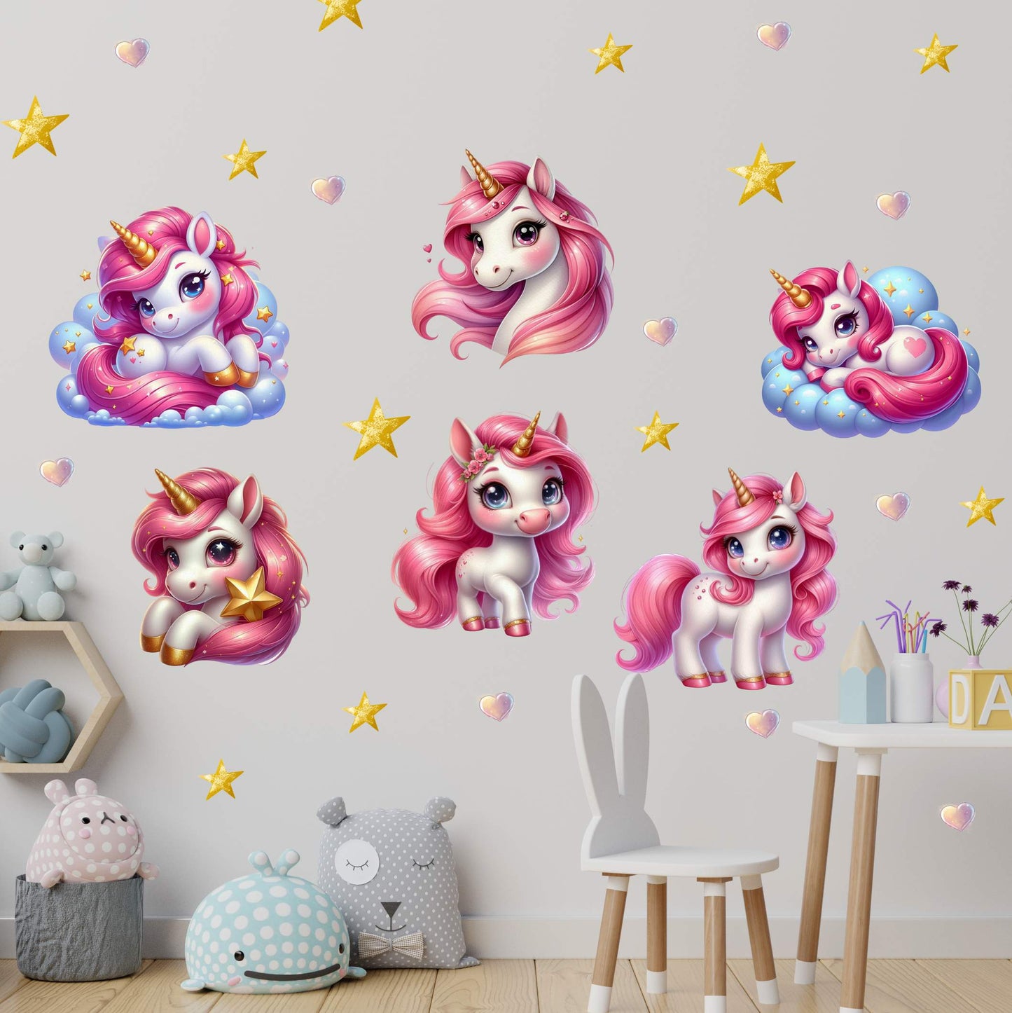 Unicorns Wall Decals 2.23