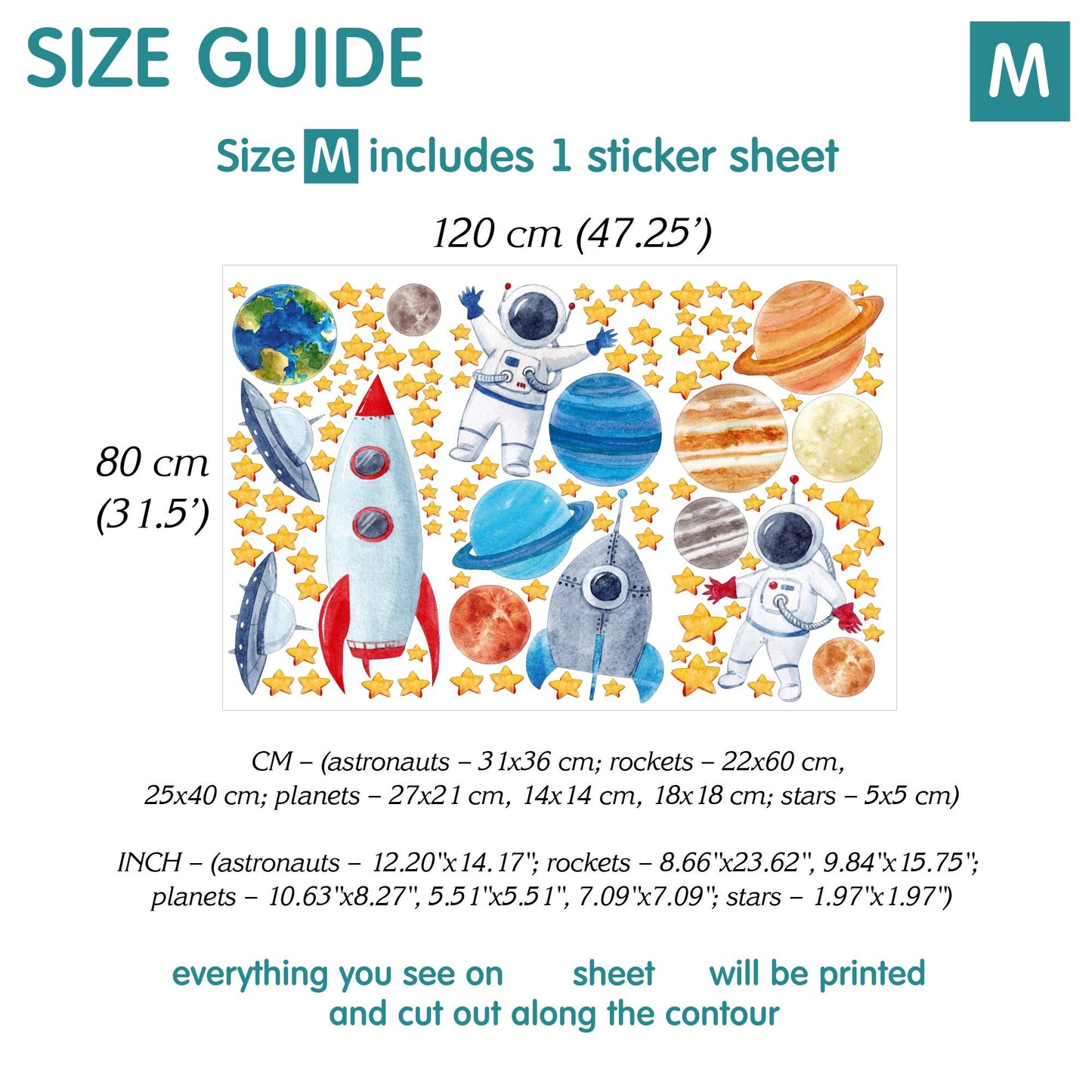 Space Wall Decals 2.0