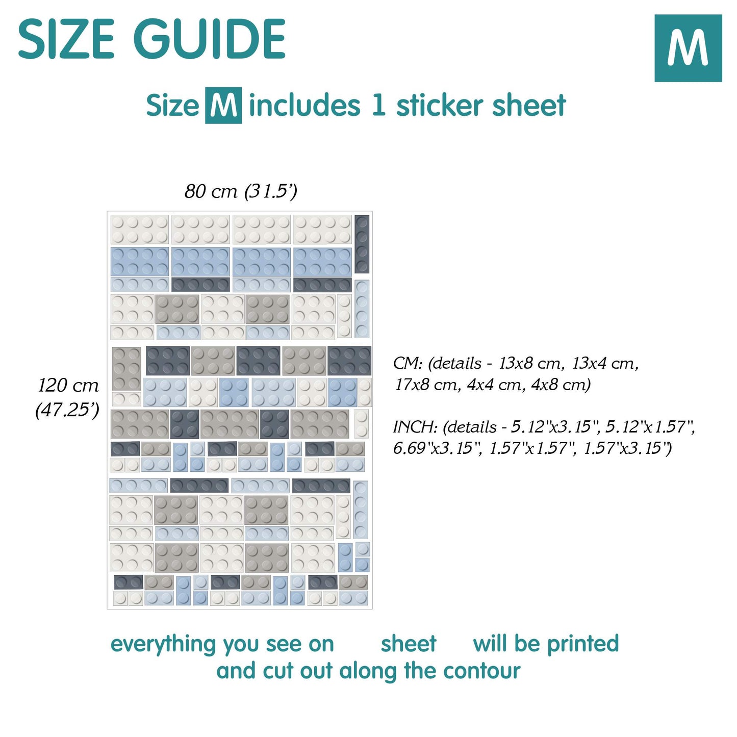 Building Block Wall decals