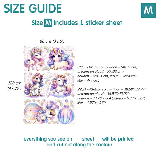 Unicorns Wall Decals 10.0