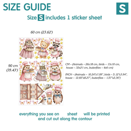 Bakery Animal Wall Decals