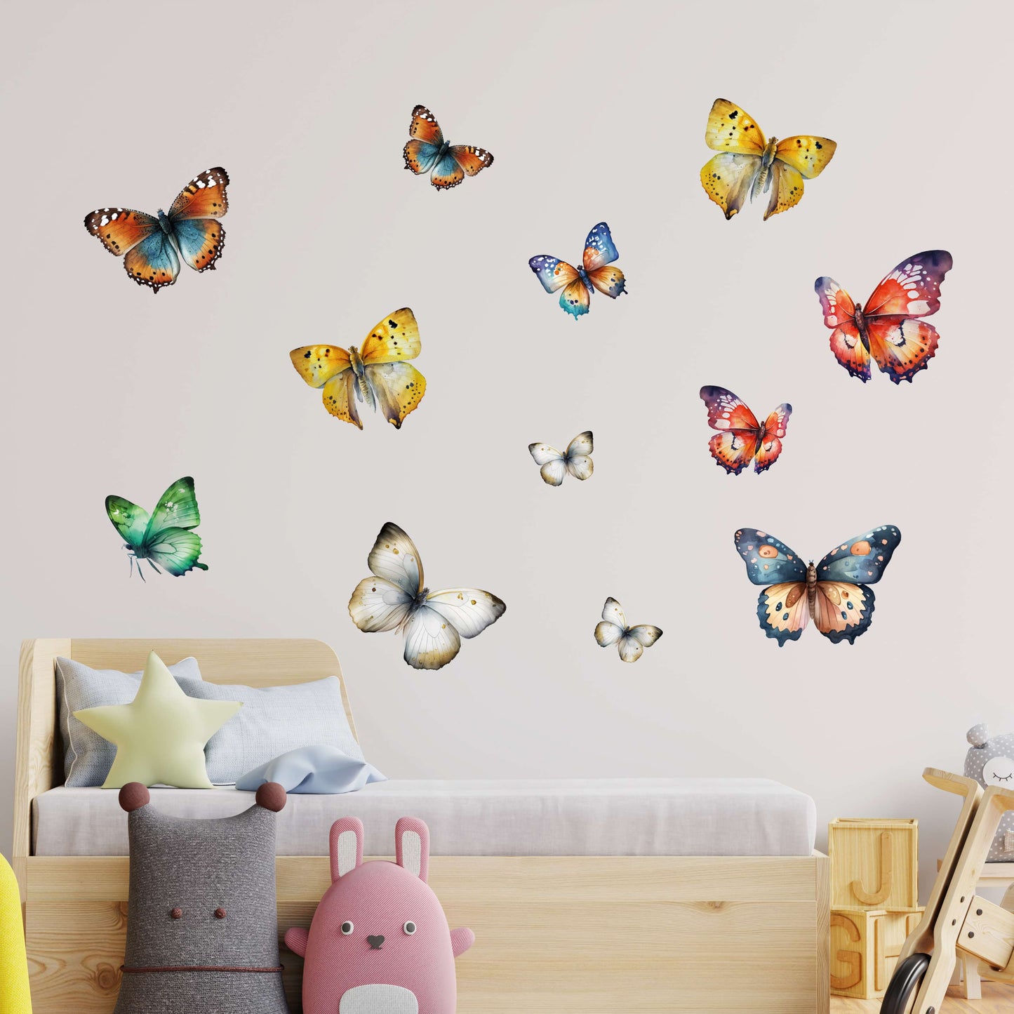 Colorful Butterfly Wall Decals