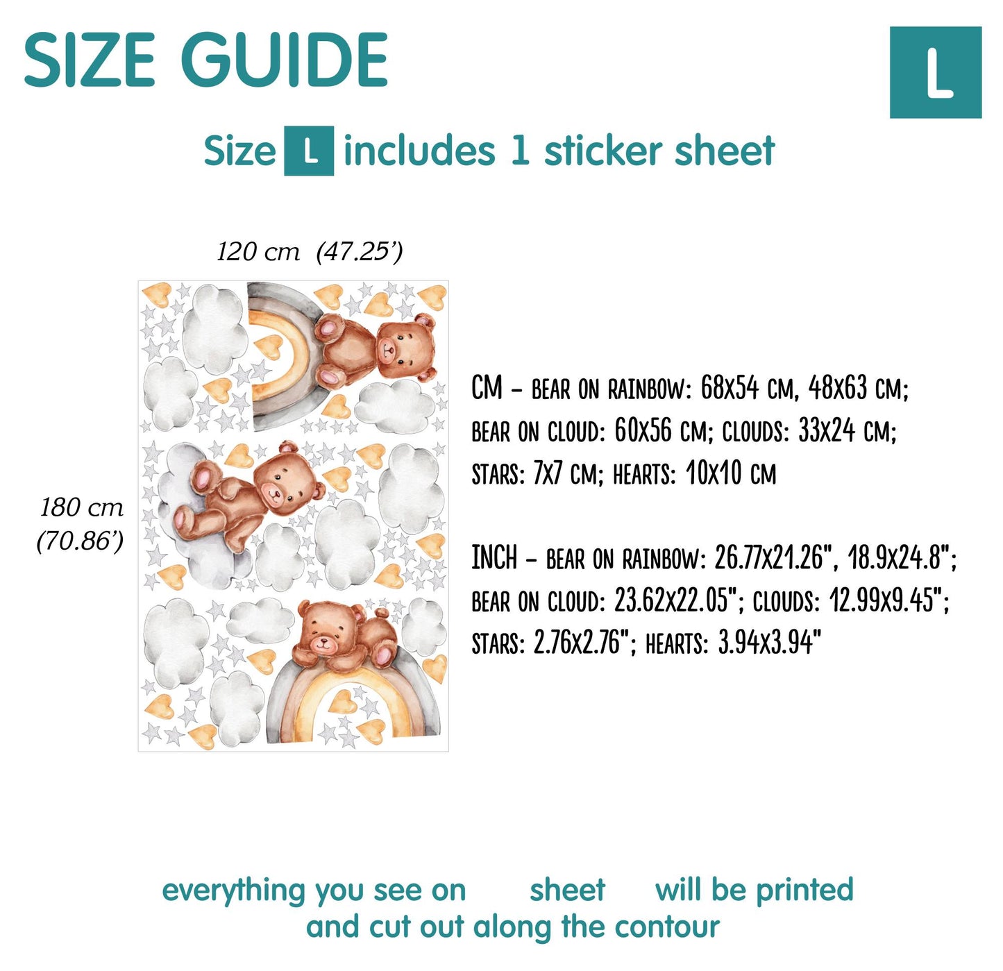 Bears Wall Decals 7.0