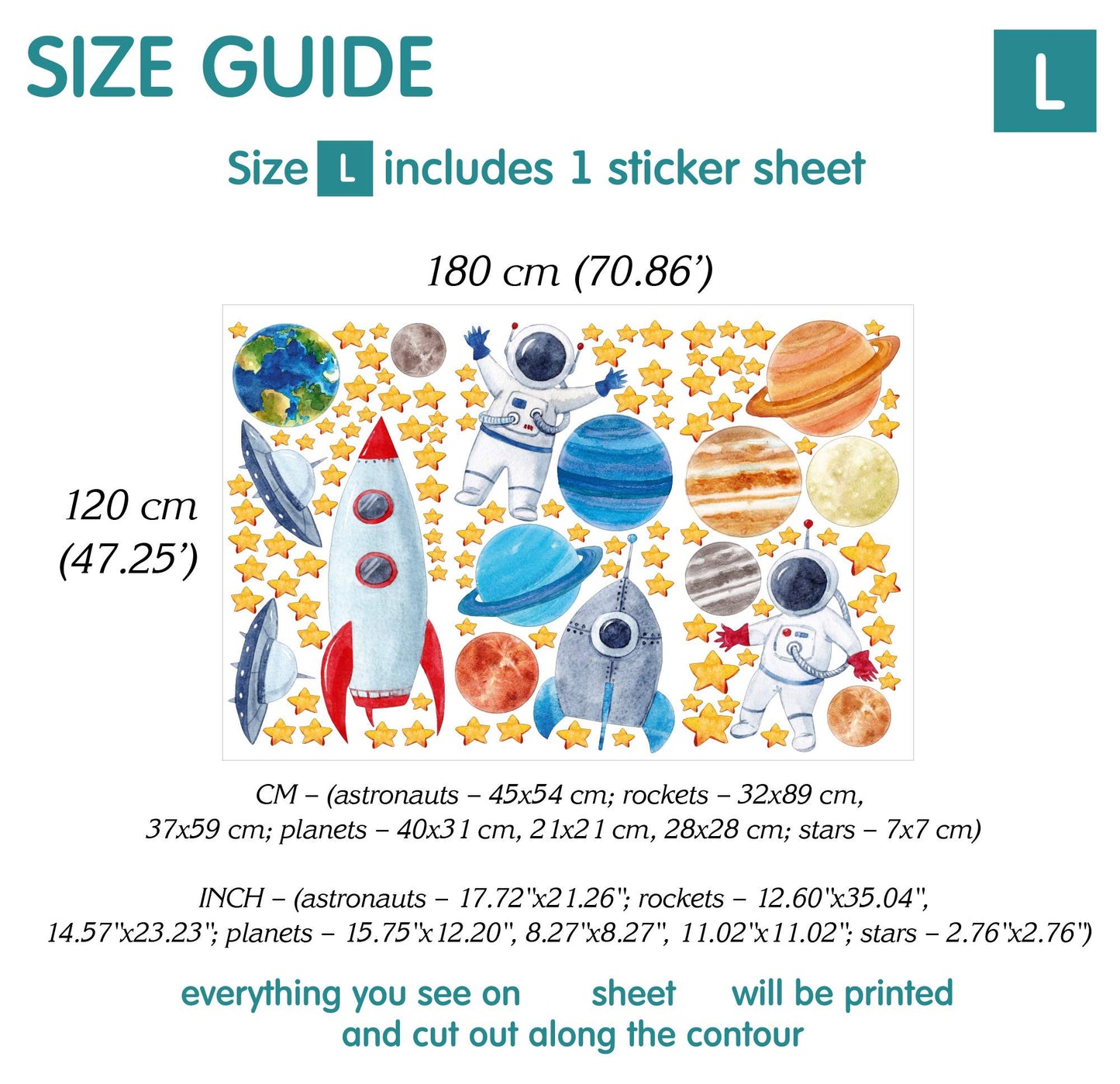 Space Wall Decals 2.0