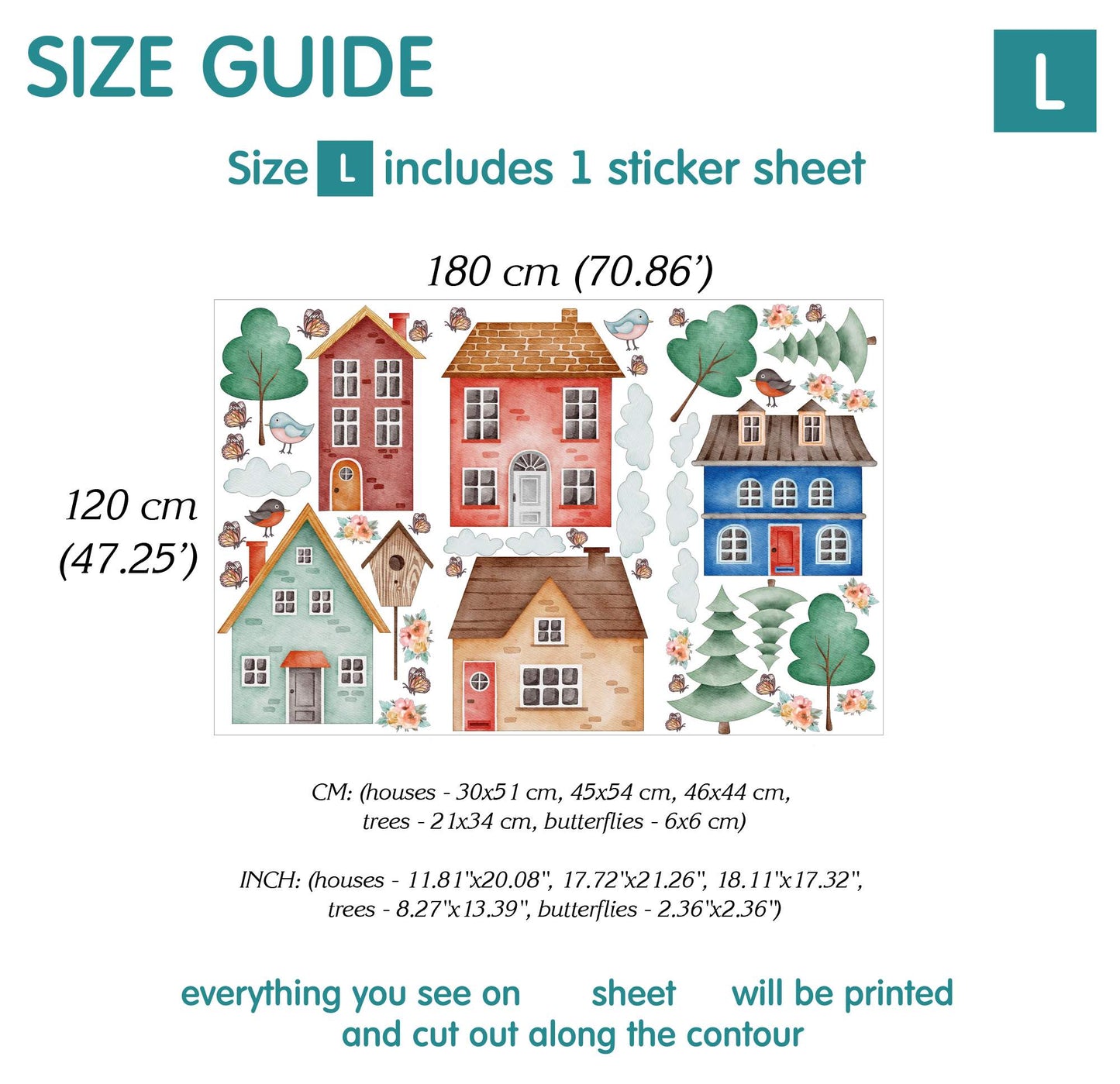 Houses Wall Decals