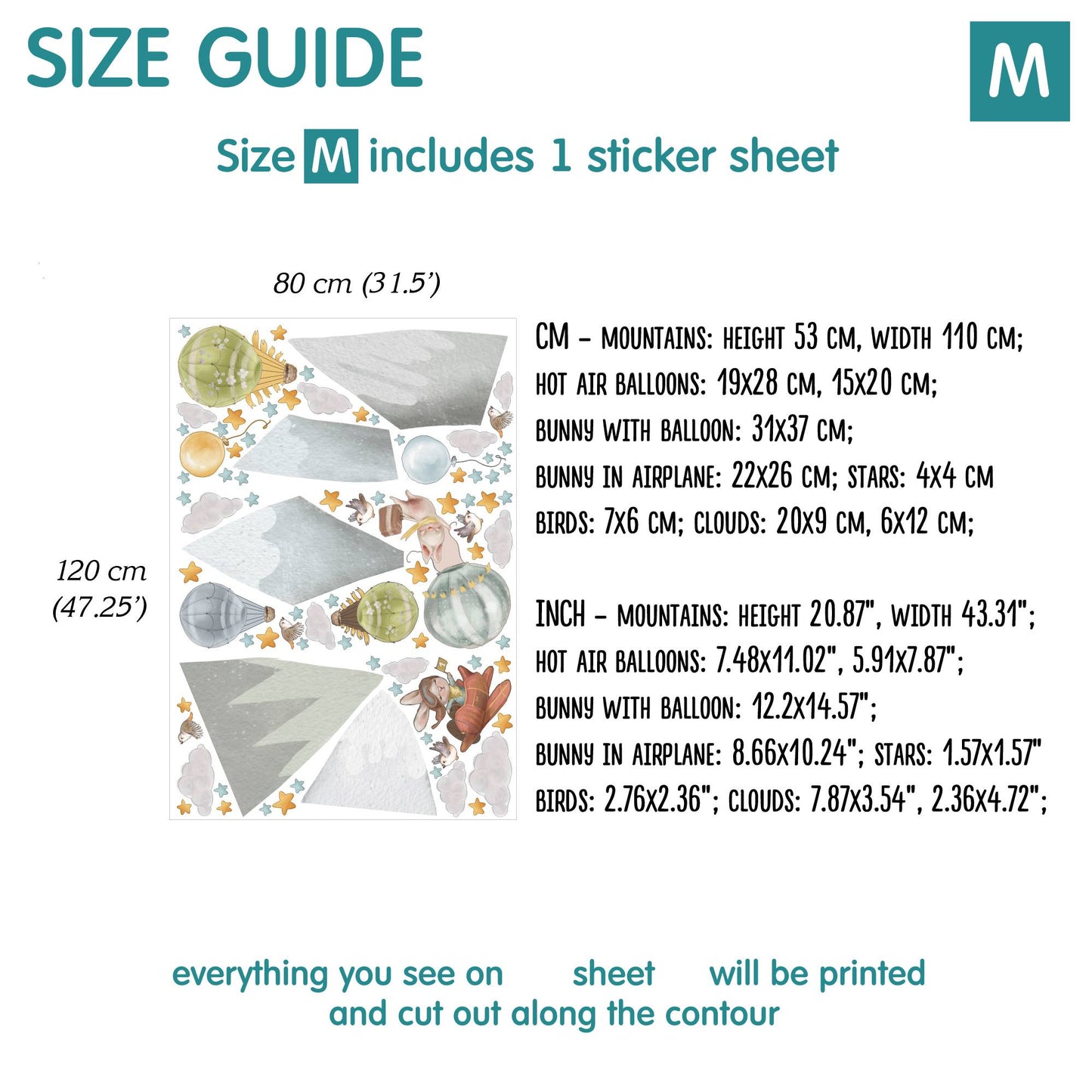 Mountains Wall Decals
