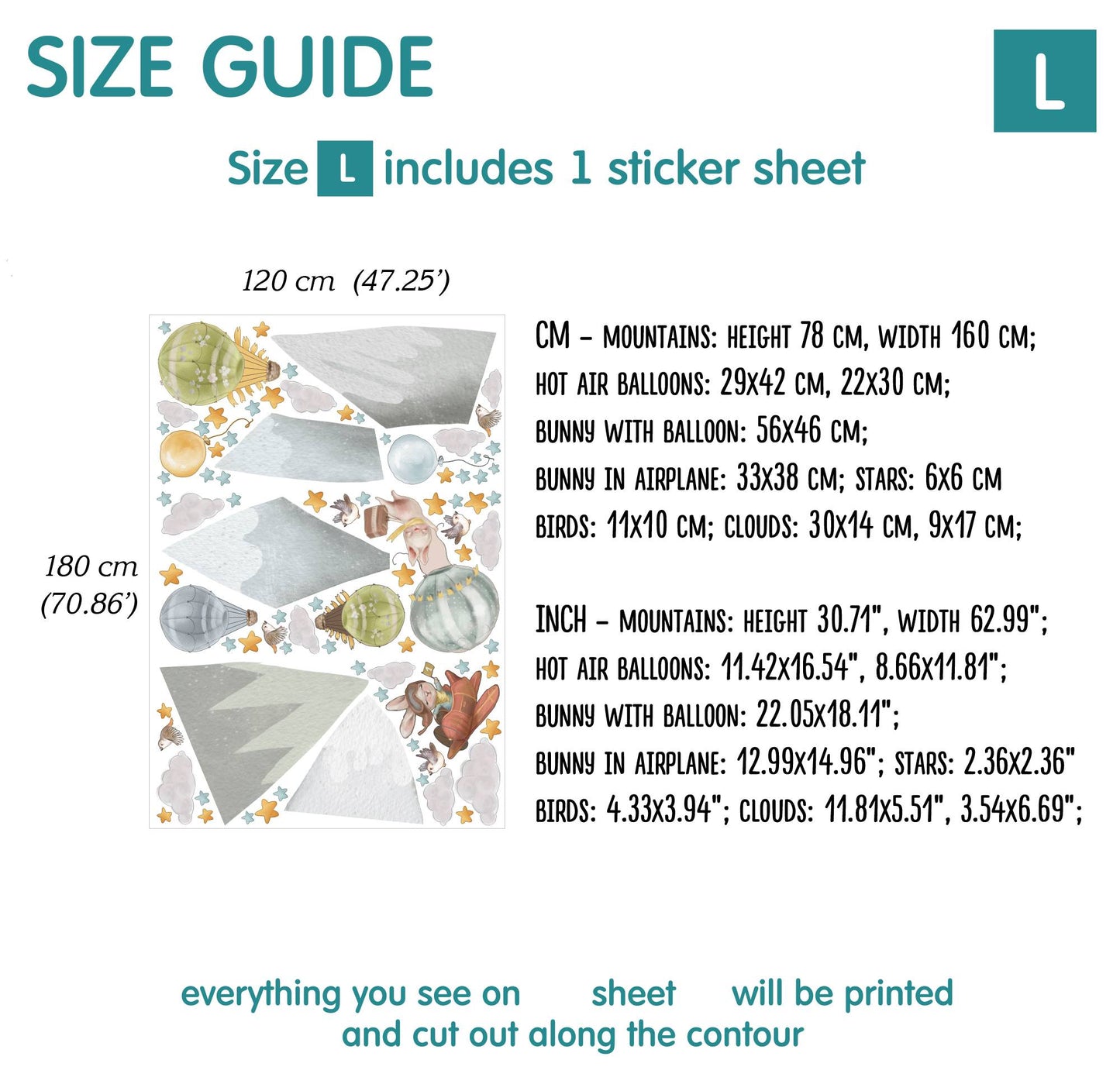 Mountains Wall Decals