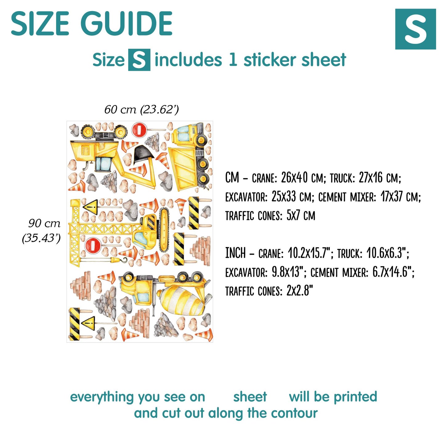 Construction Wall decals