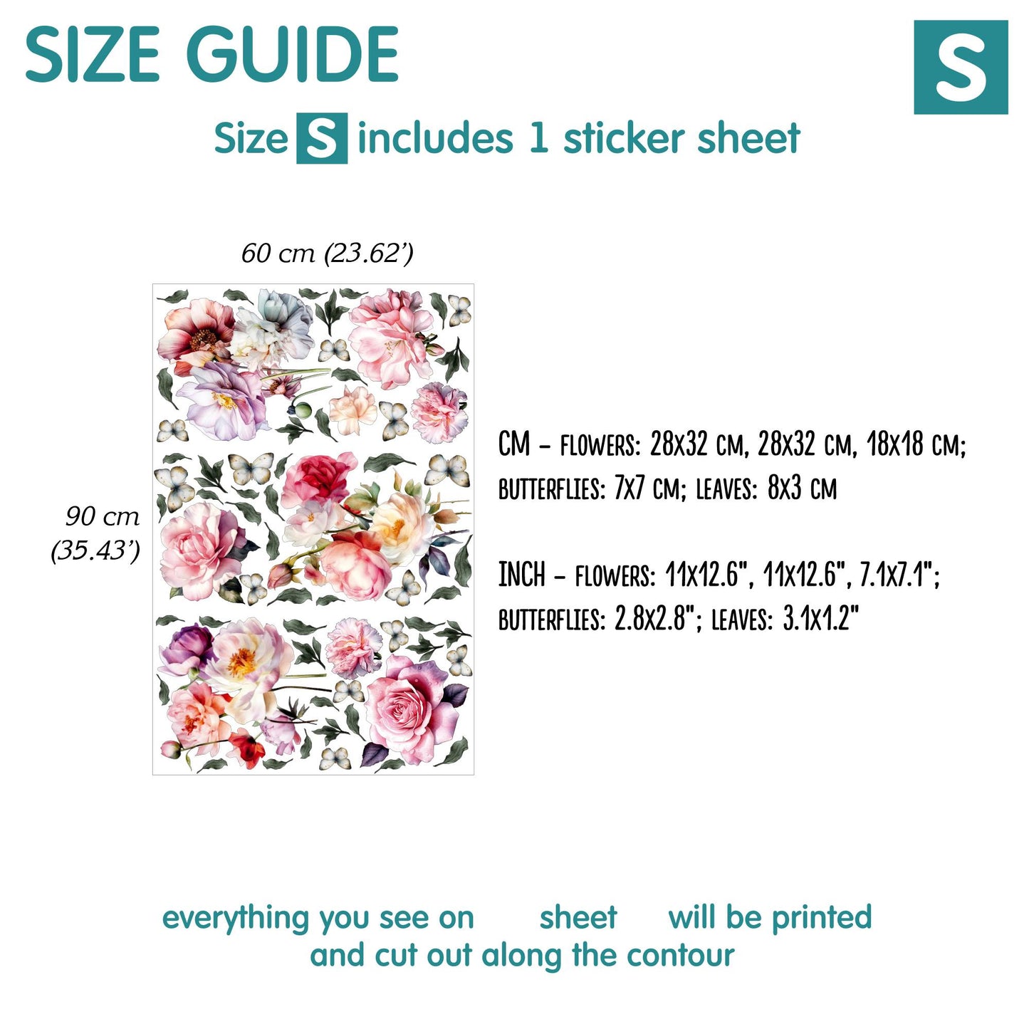 Flowers Wall Decals 2.0