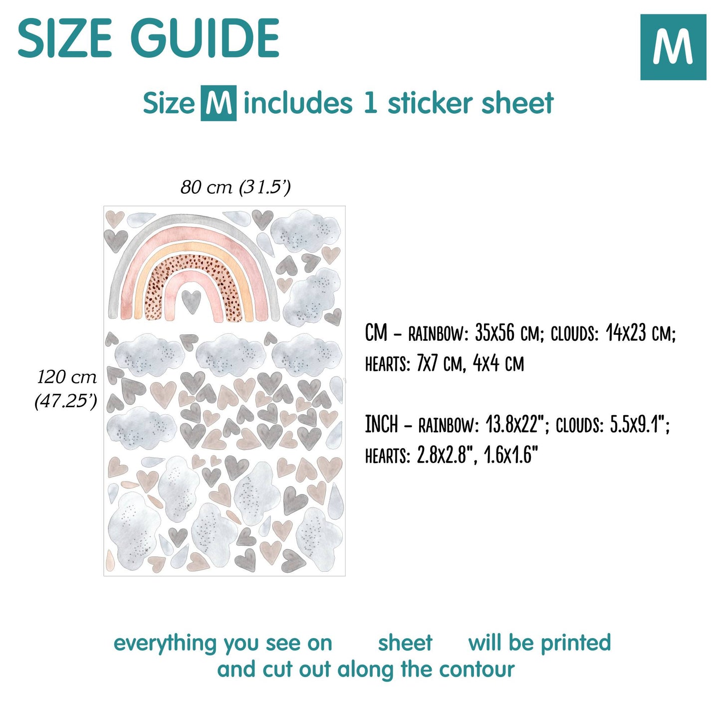 Rainbow Wall decals 2.0
