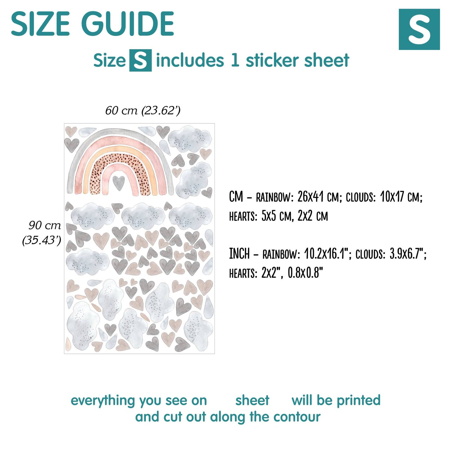 Rainbow Wall decals 2.0