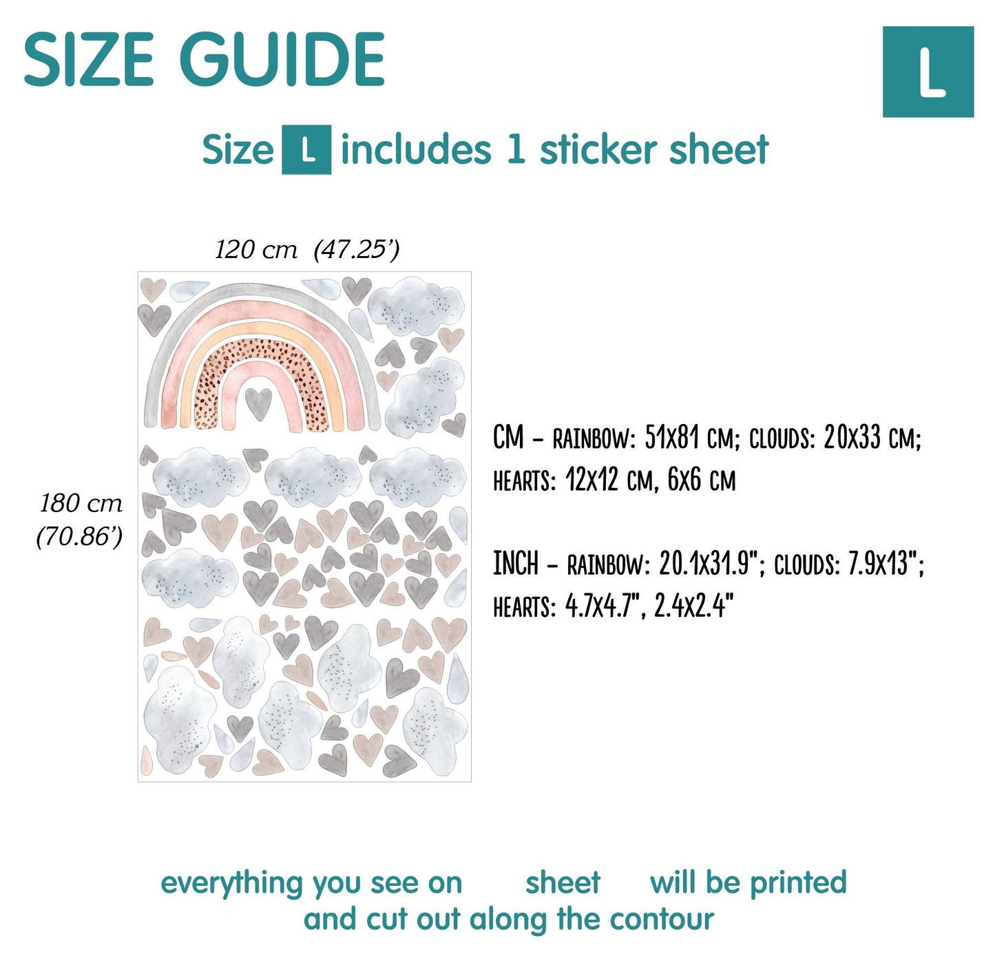 Rainbow Wall decals 2.0