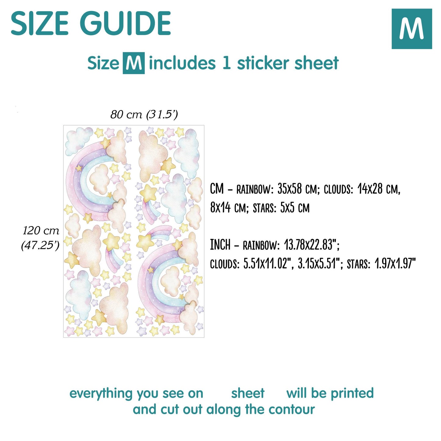 Rainbow Wall Decals