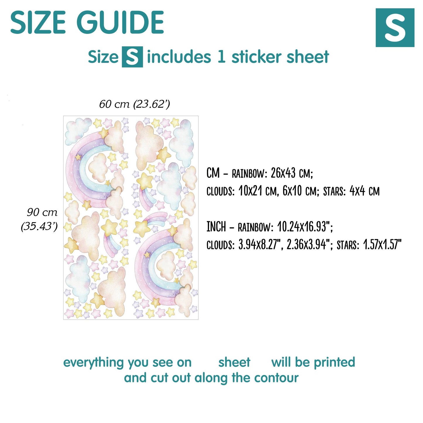 Rainbow Wall Decals