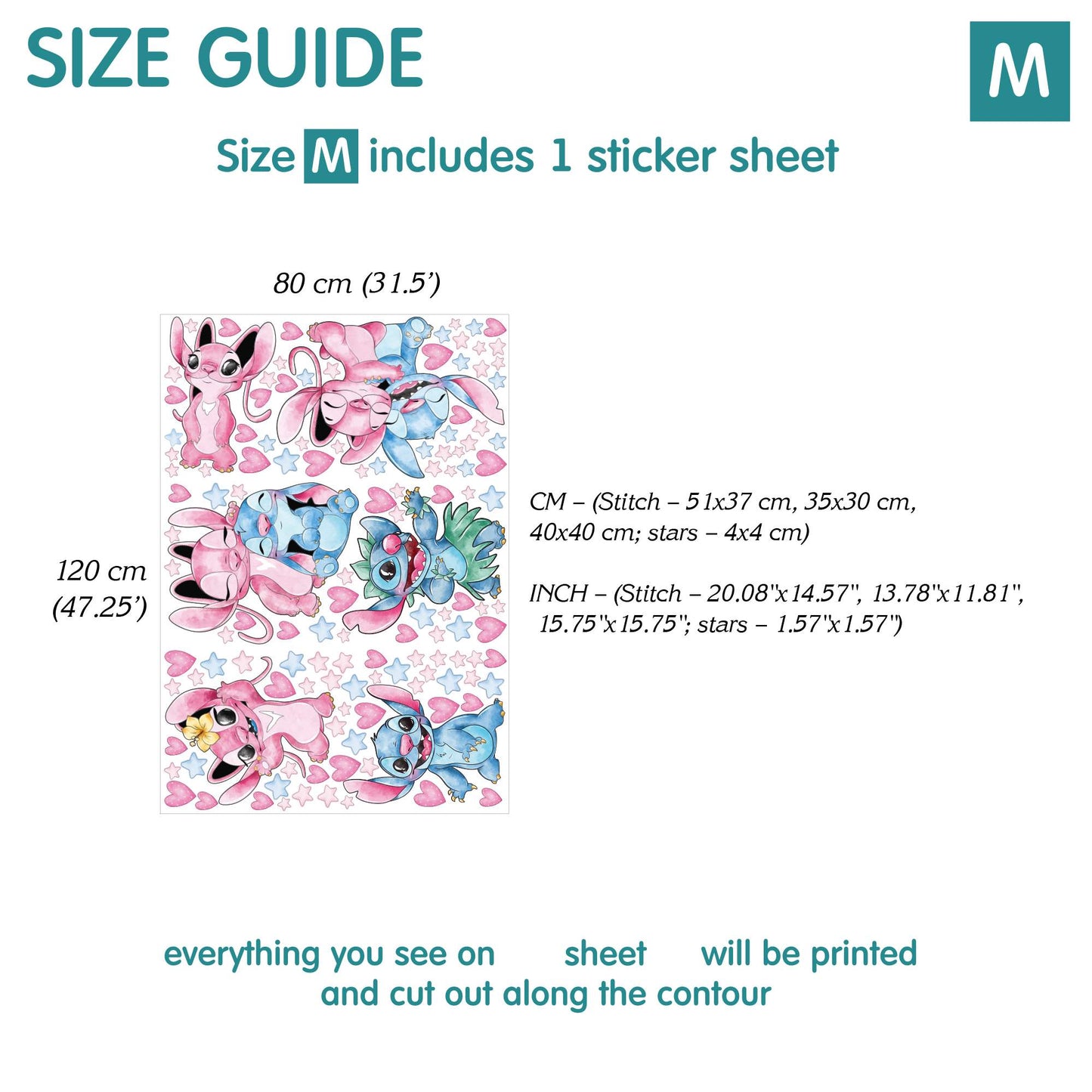 Stitch Wall decals