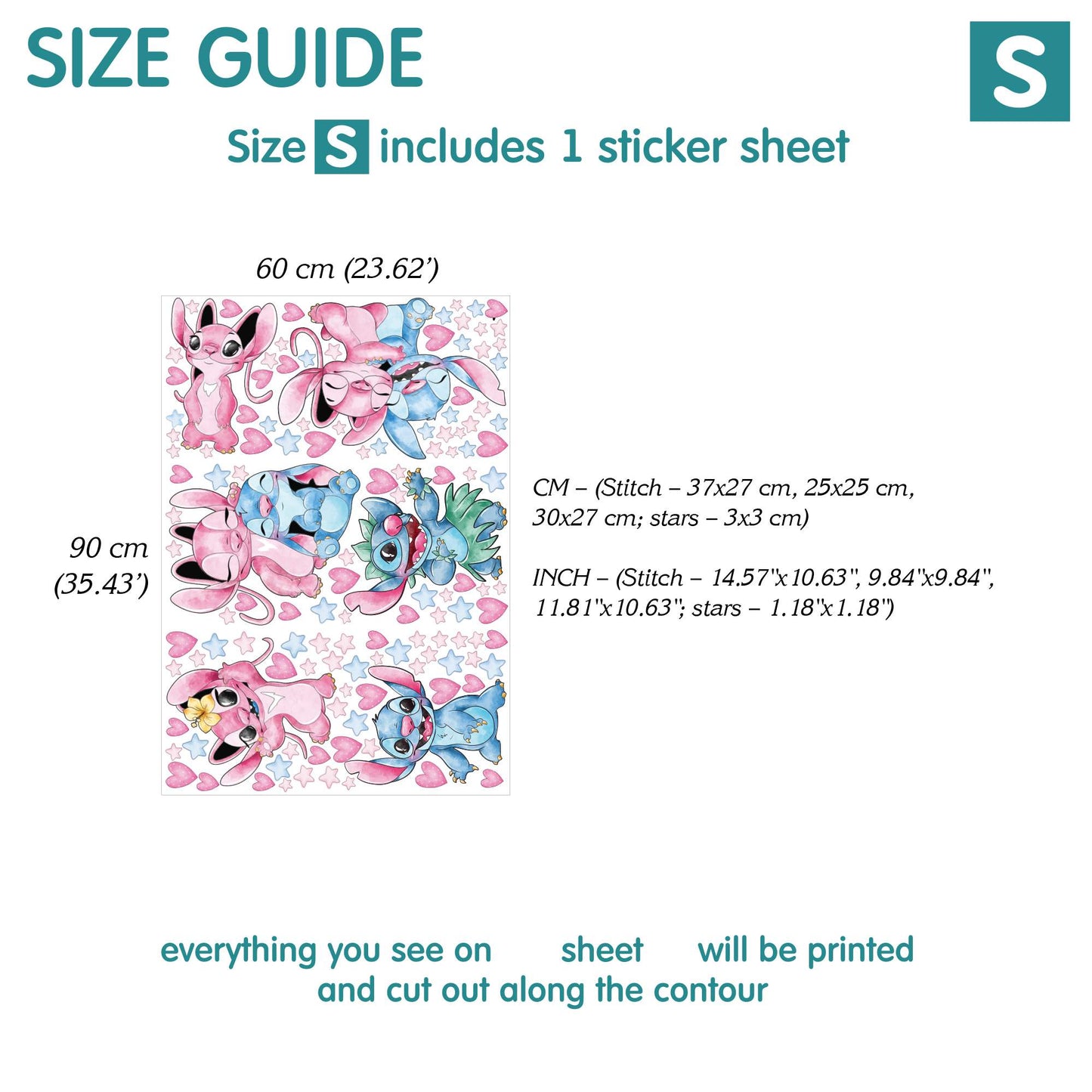 Stitch Wall decals