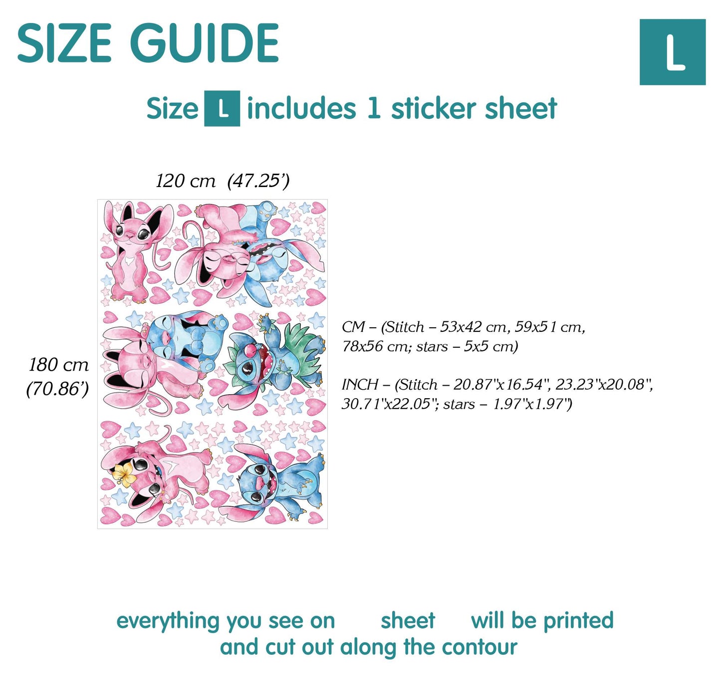 Stitch Wall decals
