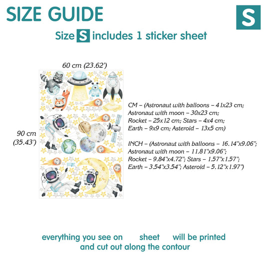 Space Wall Decals 7.0