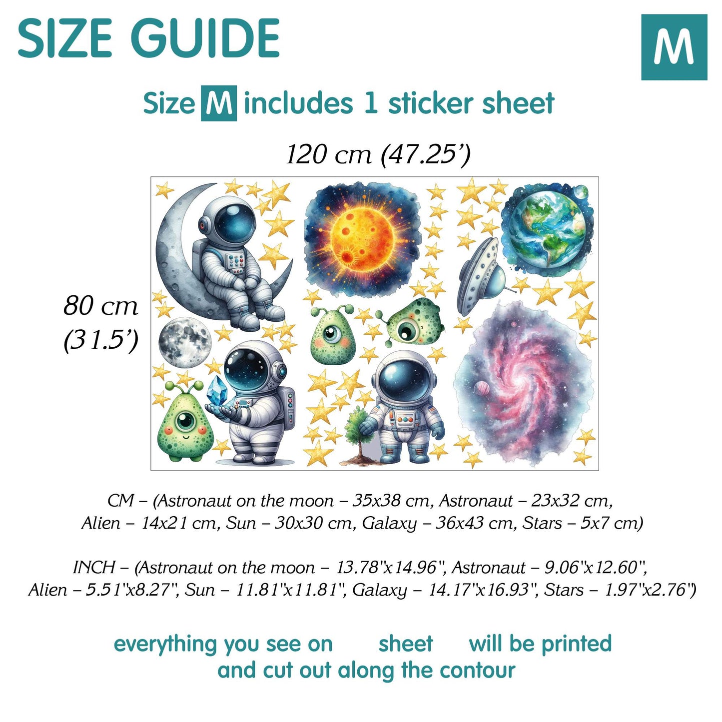 Space Wall Decals 2.0