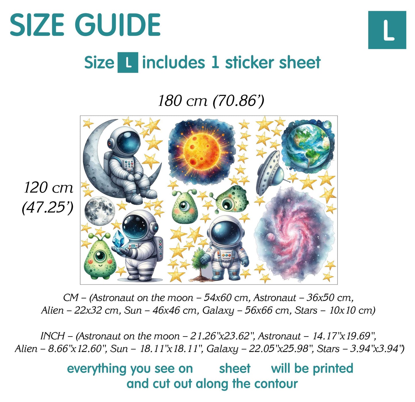 Space Wall Decals 2.0