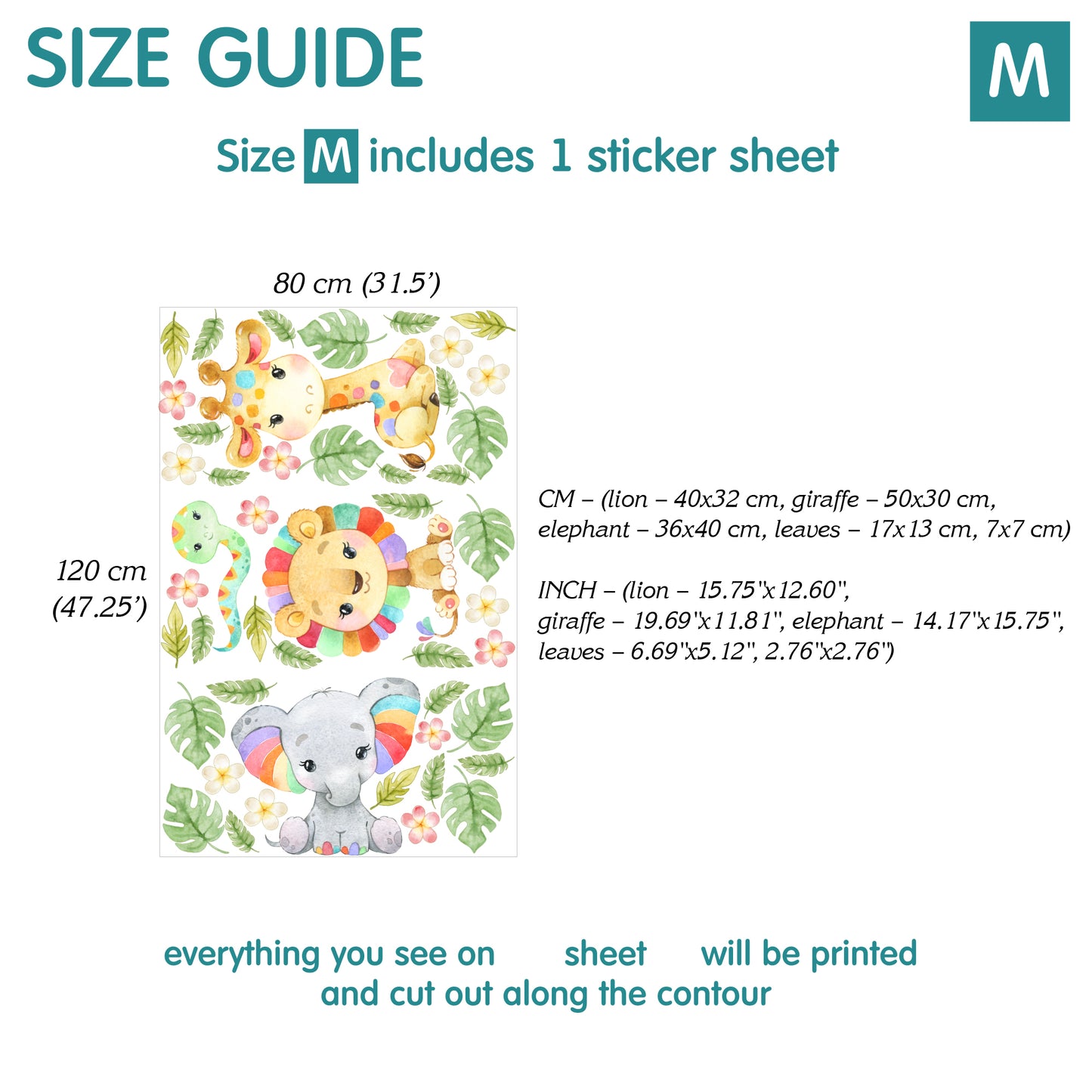 Africa Wall decals 13.0
