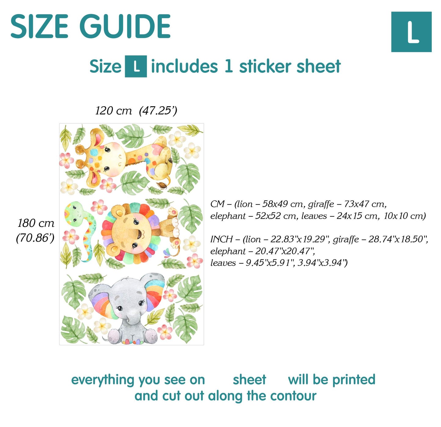Africa Wall decals 13.0