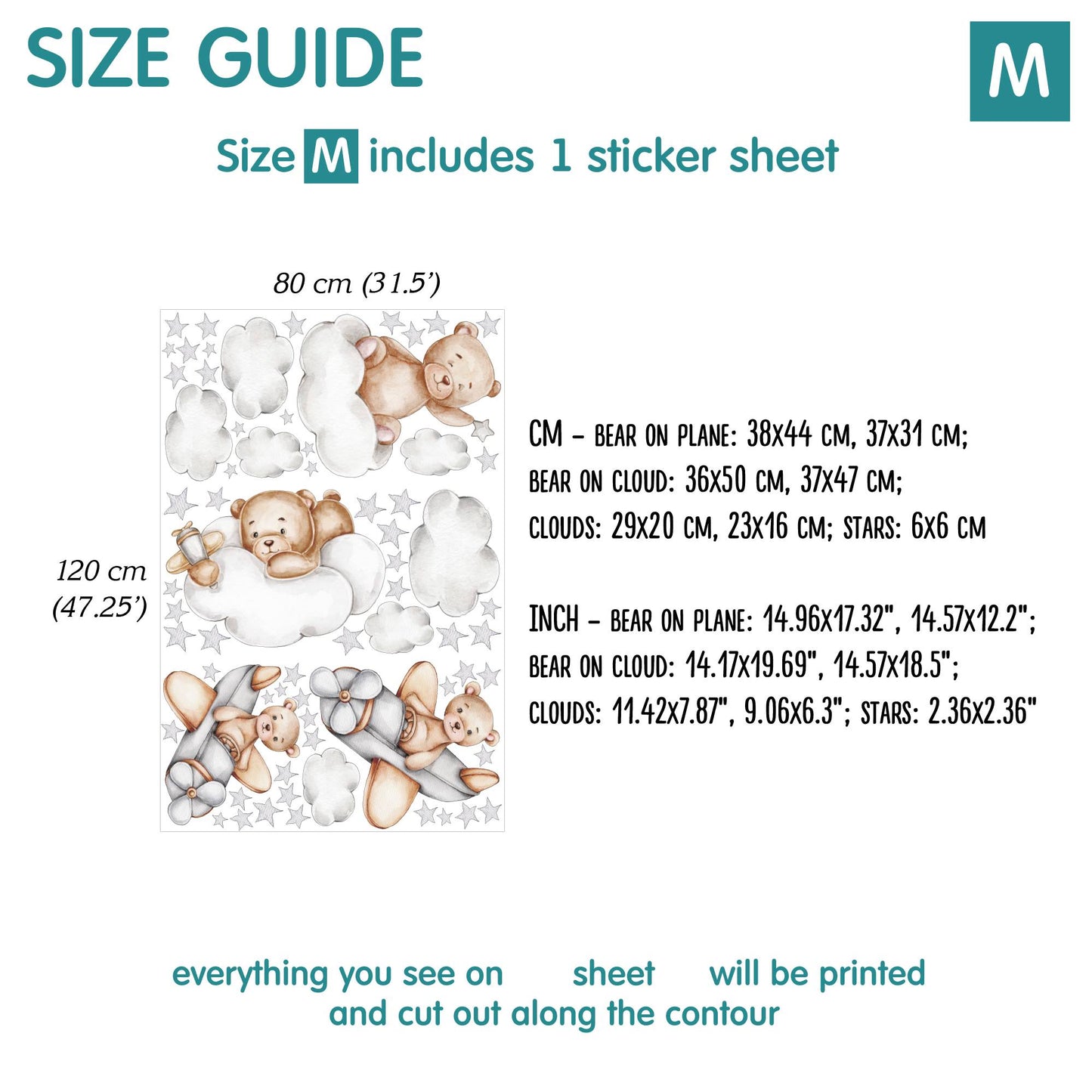 Bears Wall Decals 6.0