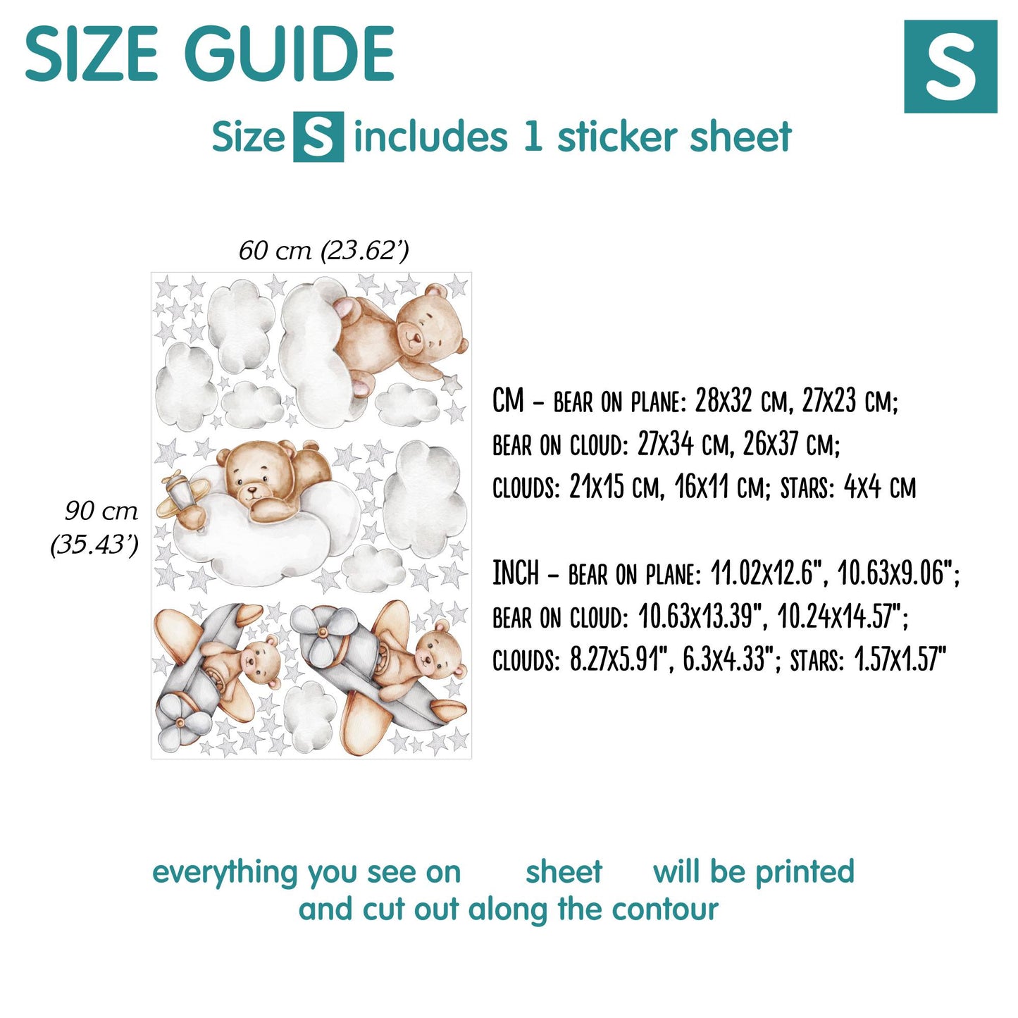Bears Wall Decals 6.0