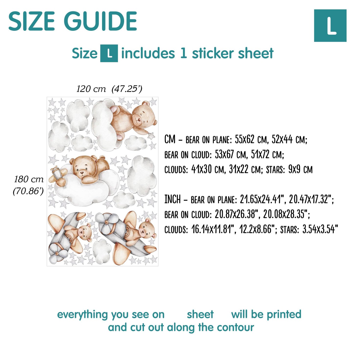 Bears Wall Decals 6.0