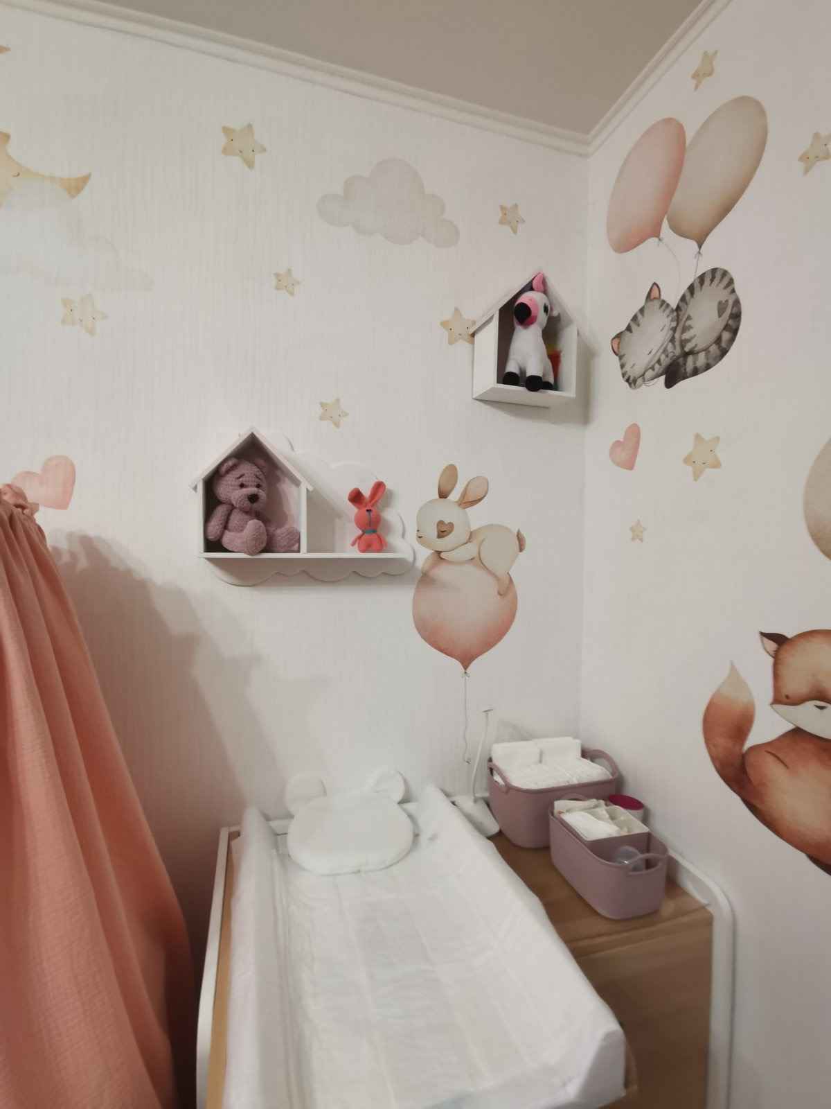 Flying animals Wall Decals 1.0 (Pink)