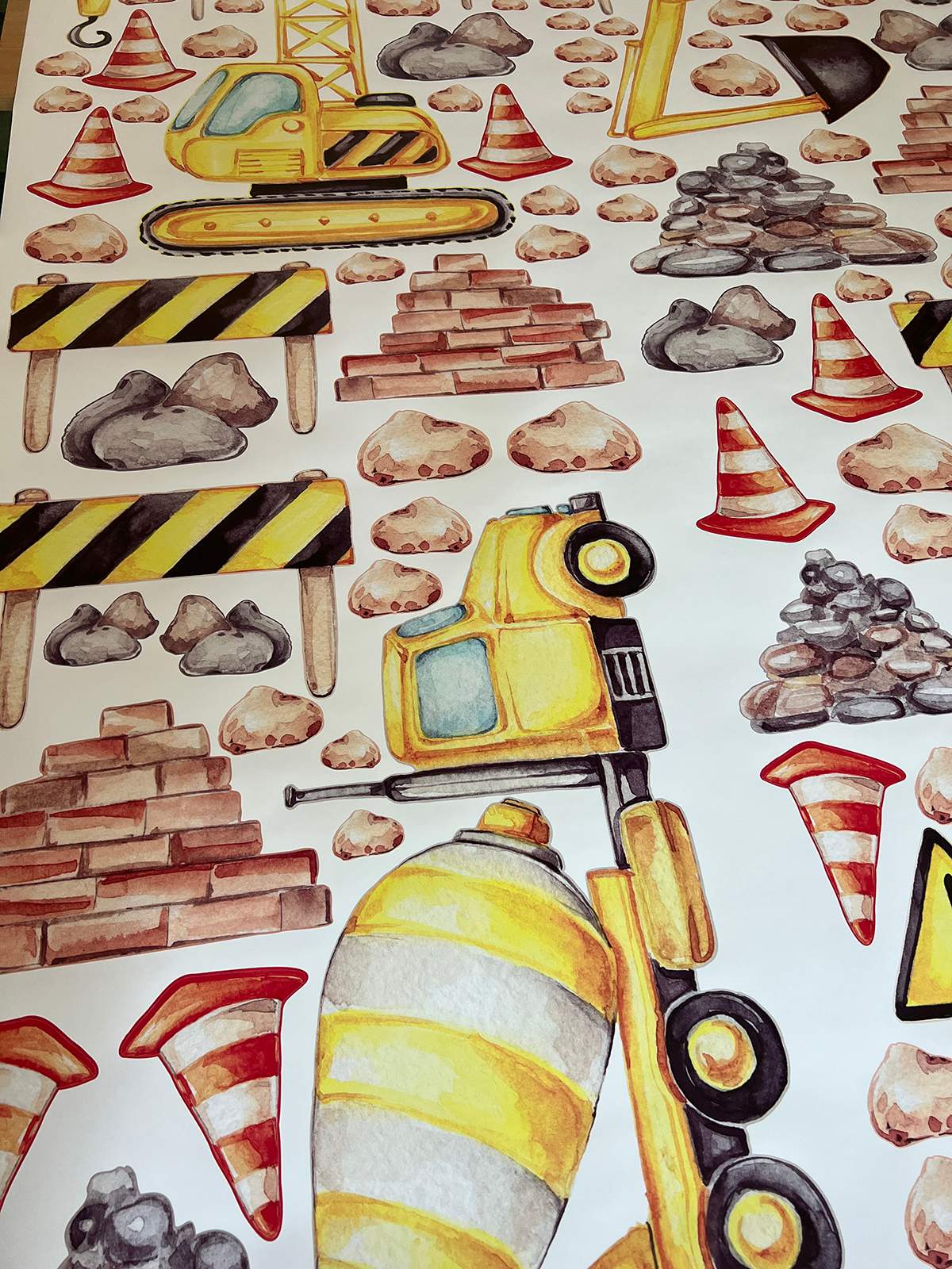 Construction Wall decals