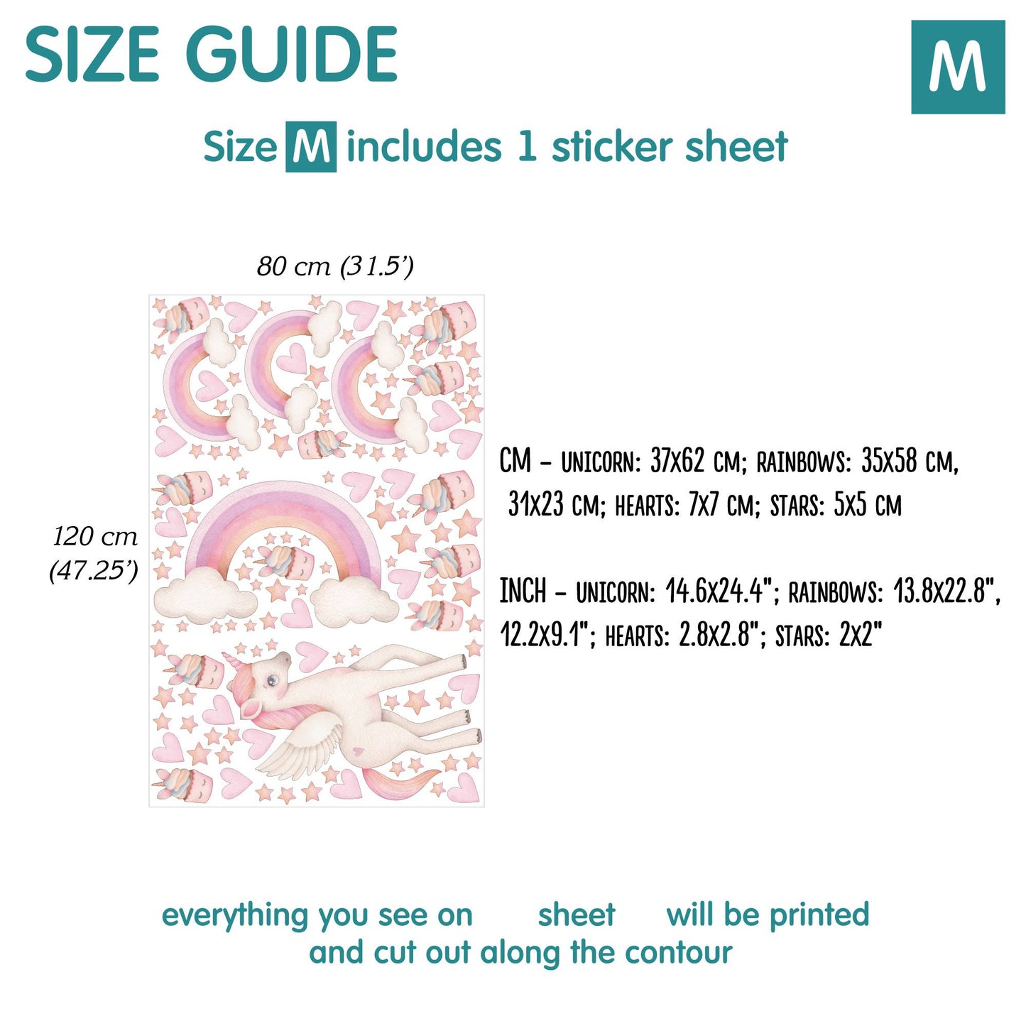 Unicorns Wall Decals 3.0