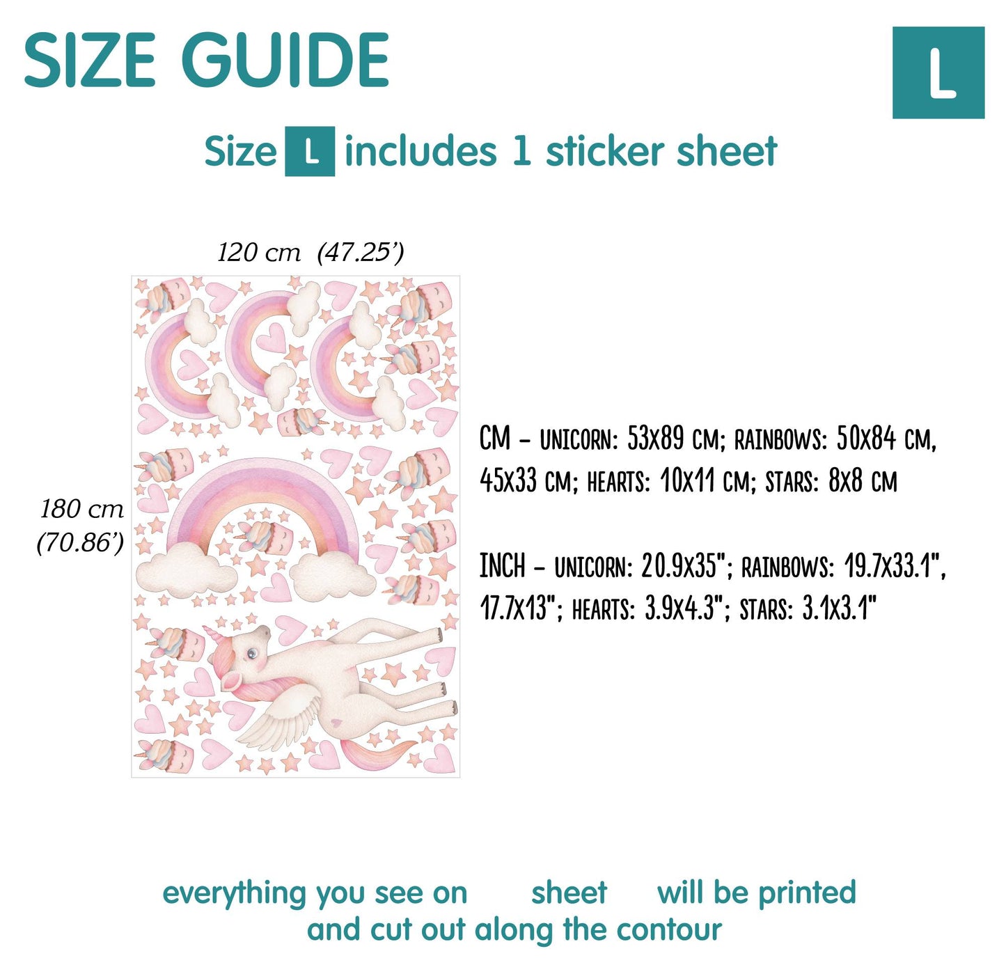 Unicorns Wall Decals 3.0