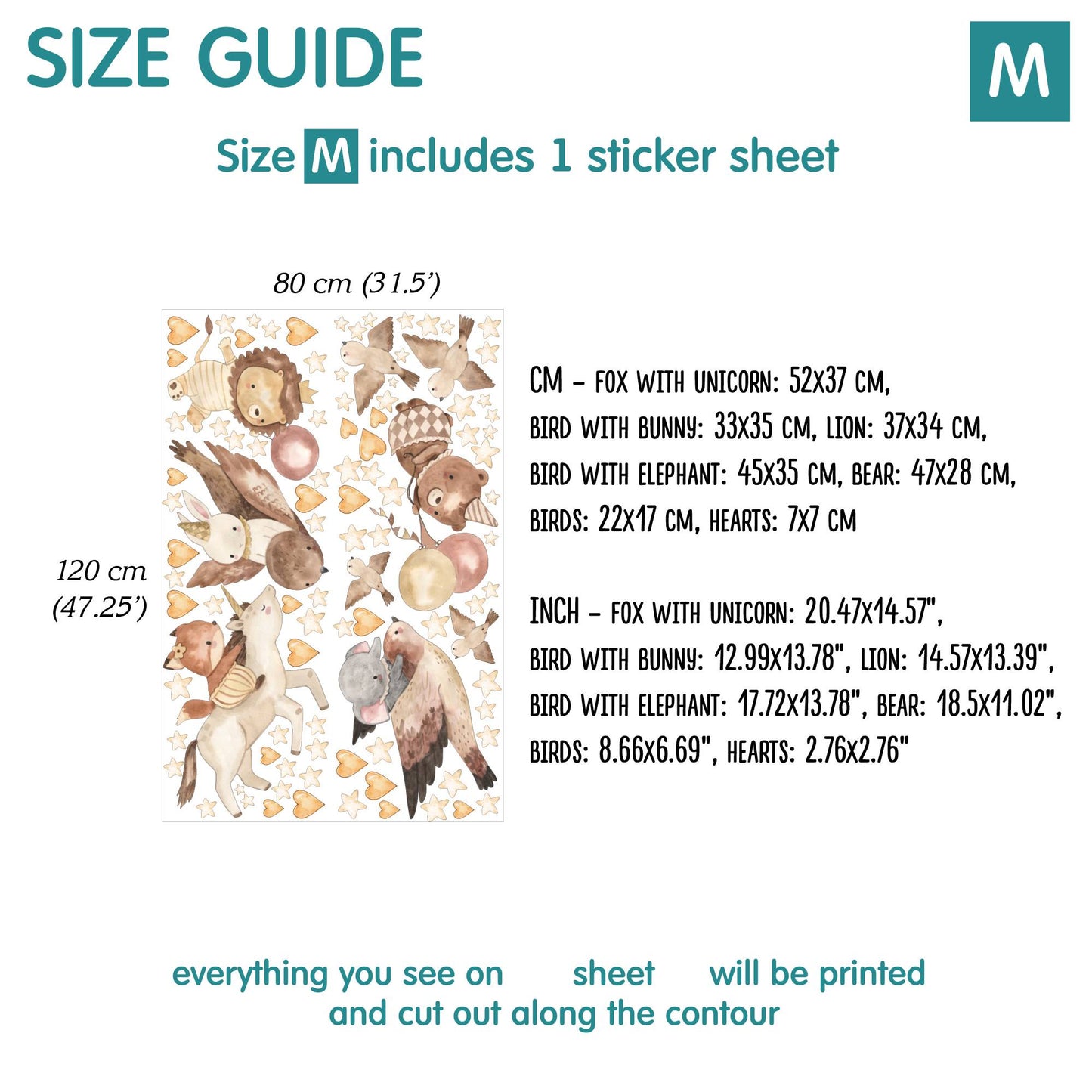 Animals Wall Decals 7.0