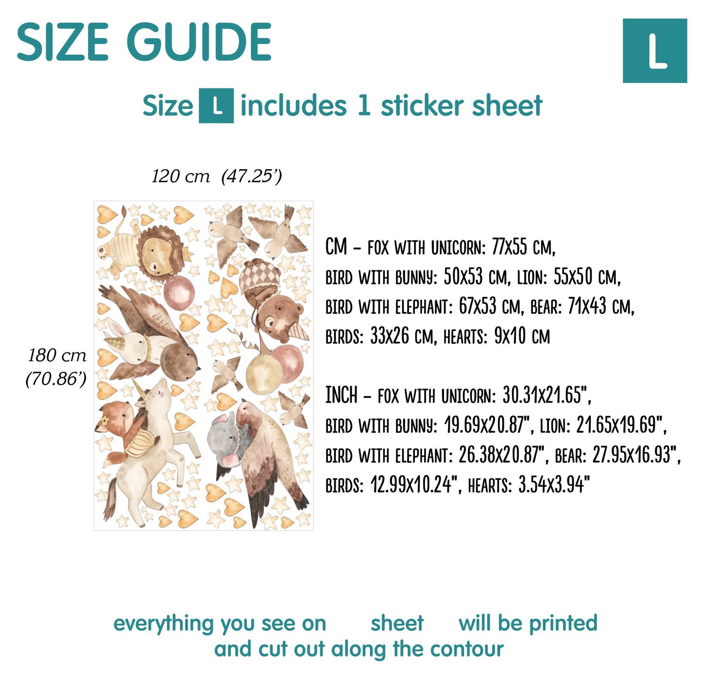 Animals Wall Decals 7.0