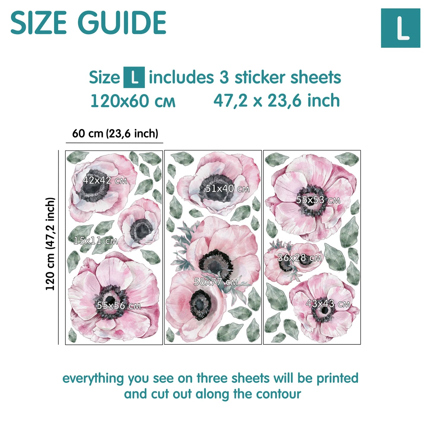 Anemone Wall Decals