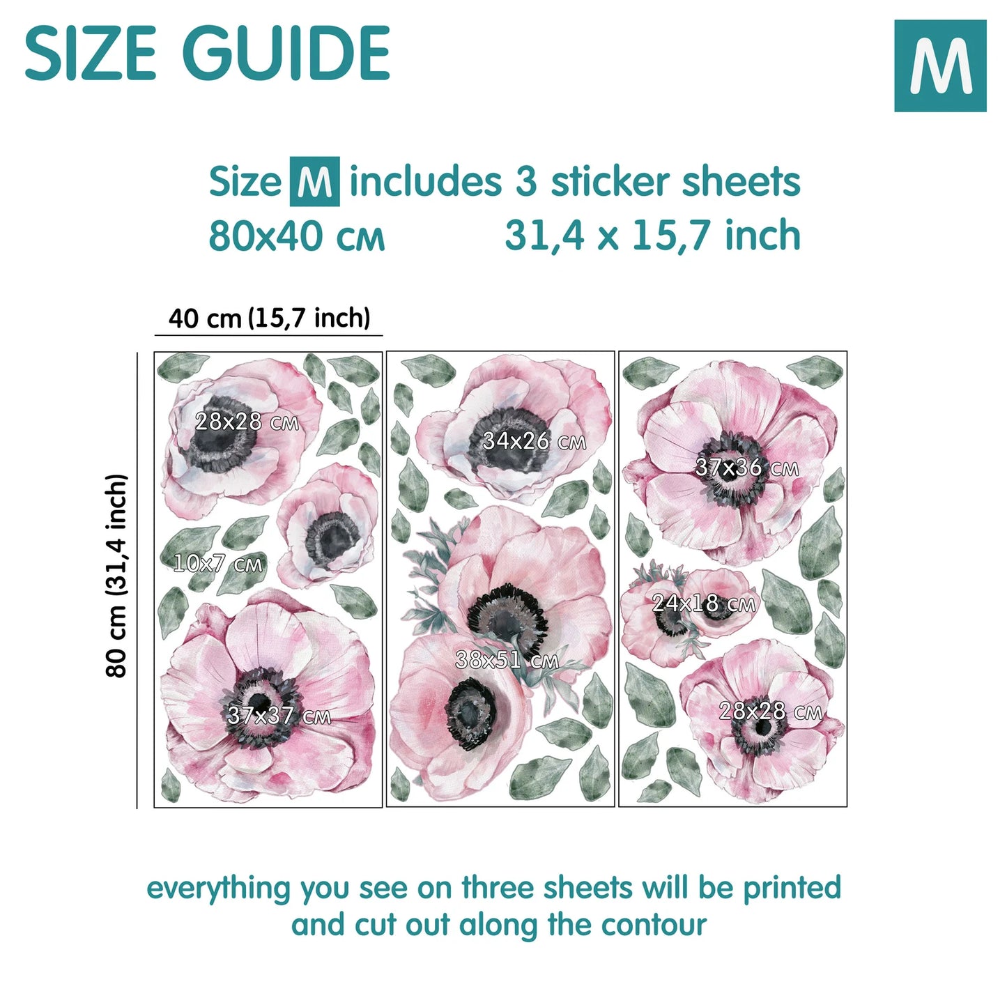 Anemone Wall Decals