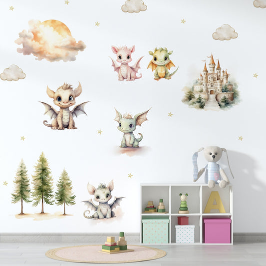 Dragons Wall Decals 14.7