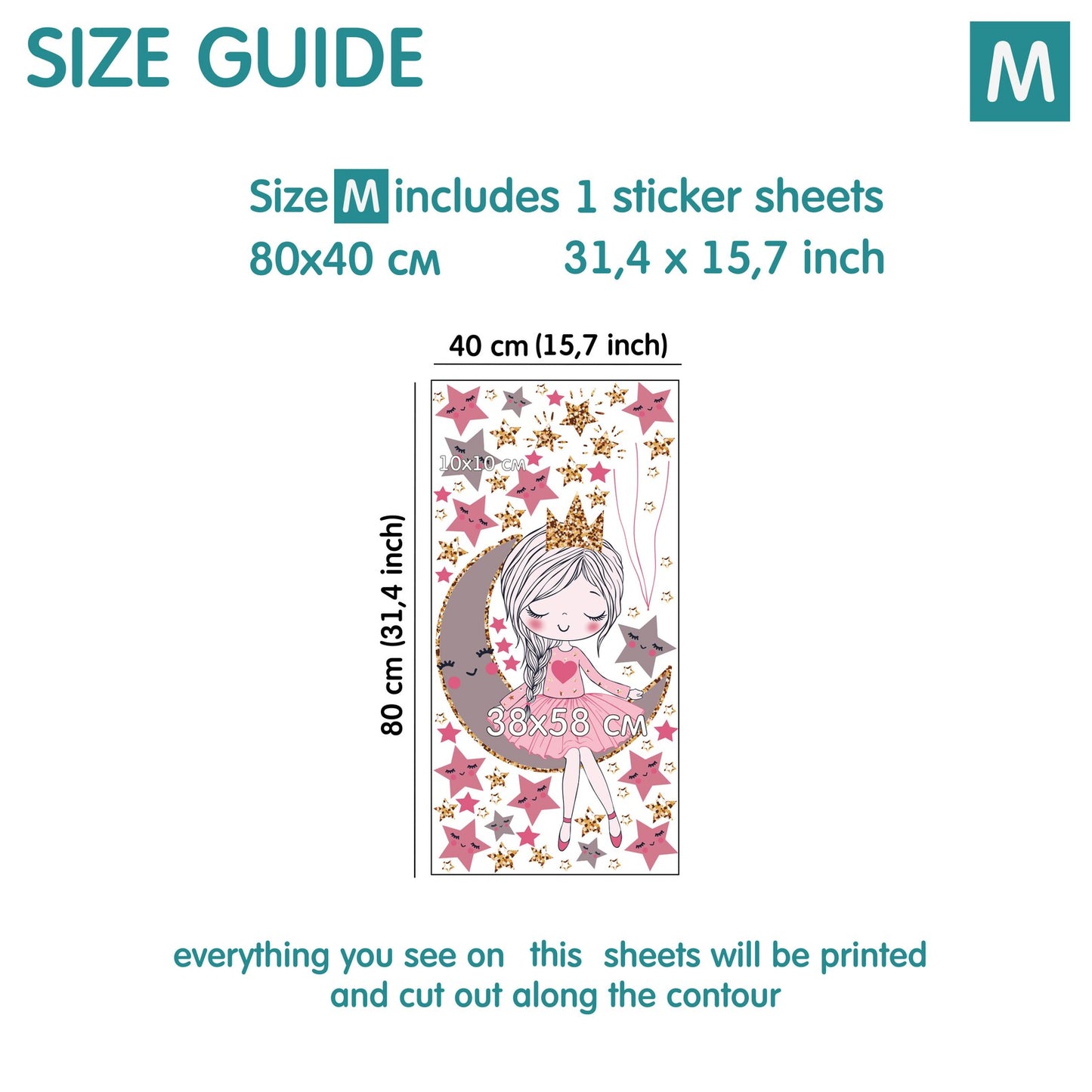 Fairy Princess Wall Decals