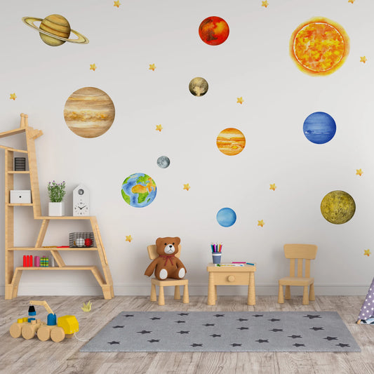 Planets Wall Decals 4.6
