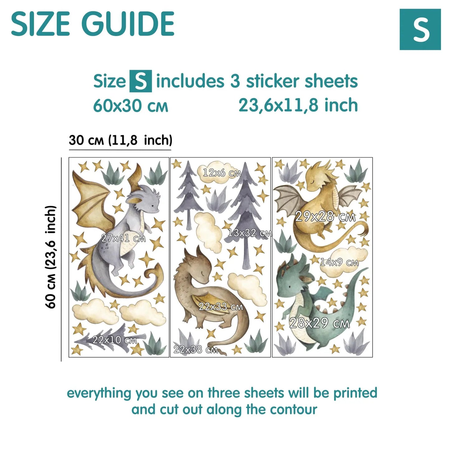 Dragons Wall decals 4.3