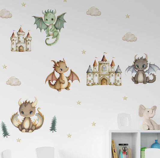 Dragons Wall Decals 14.4