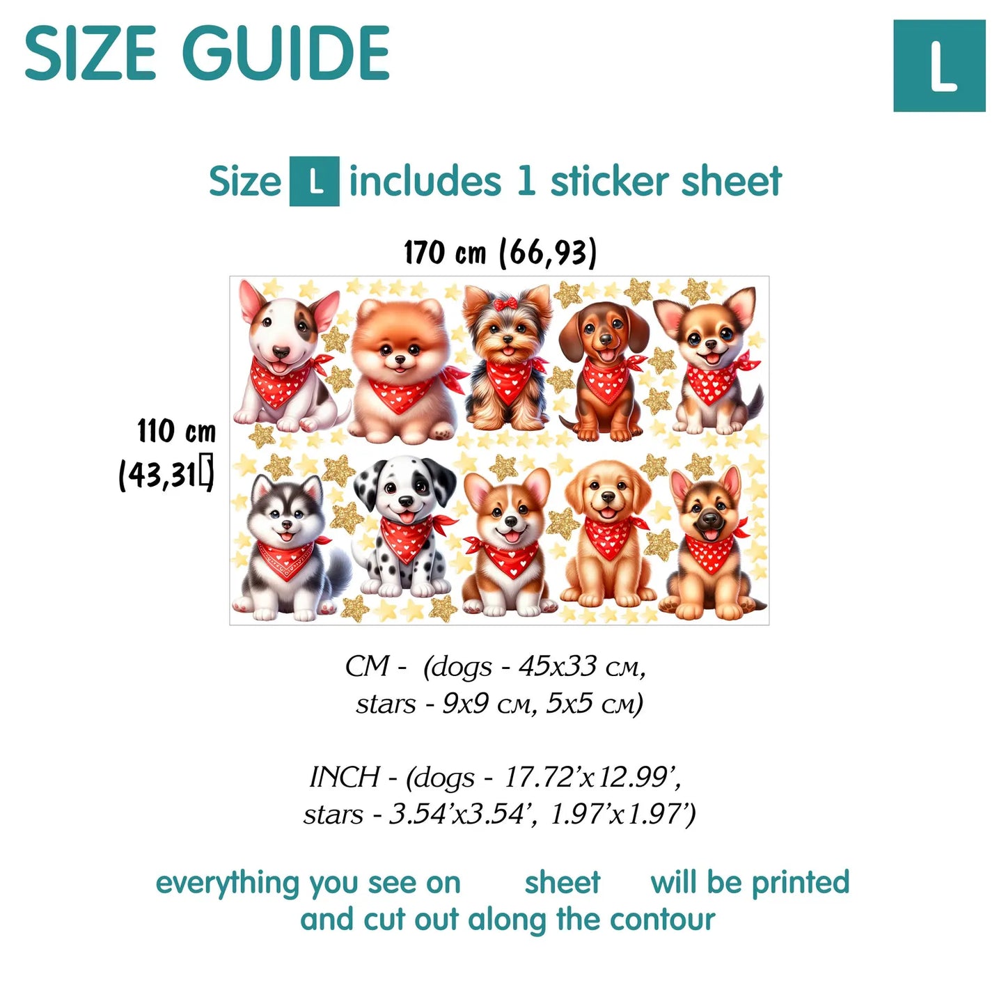 Dogs Wall Decals 9.17