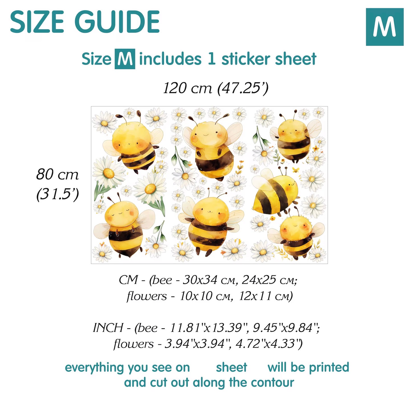 Bee Wall Decals