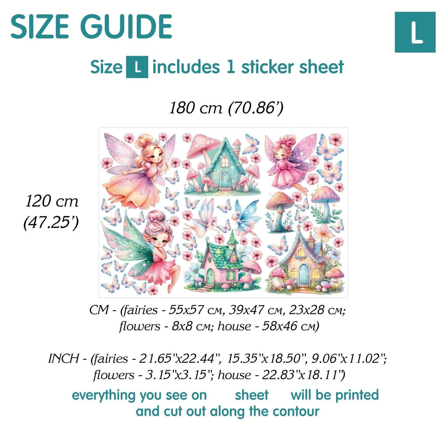 Fairies Wall decals 4.0