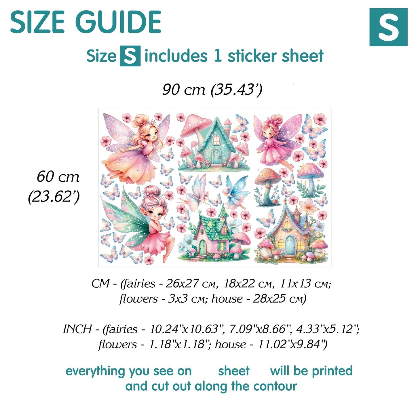 Fairies Wall decals 4.0