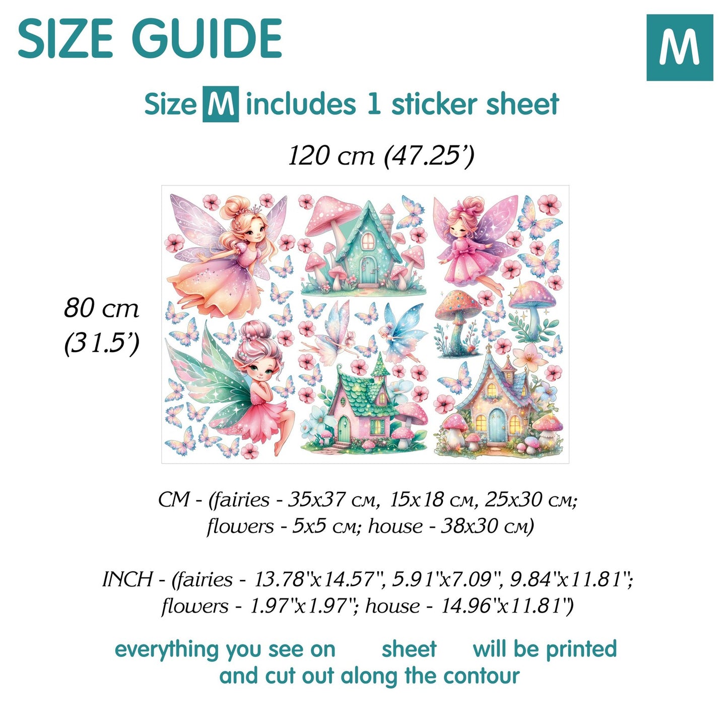 Fairies Wall decals 4.0