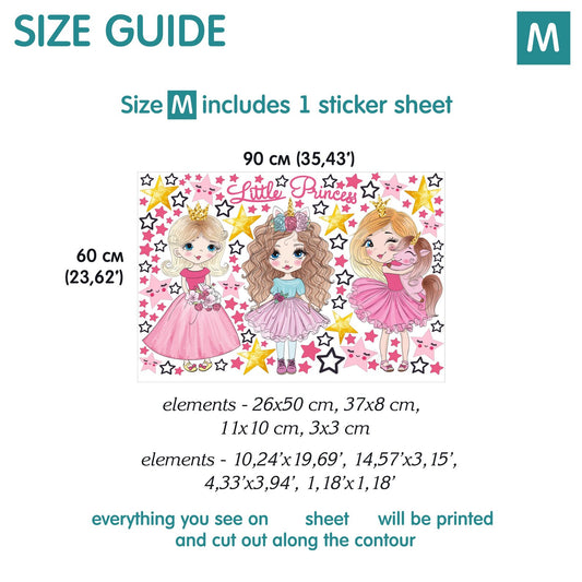 Princess Wall Decals 1.72