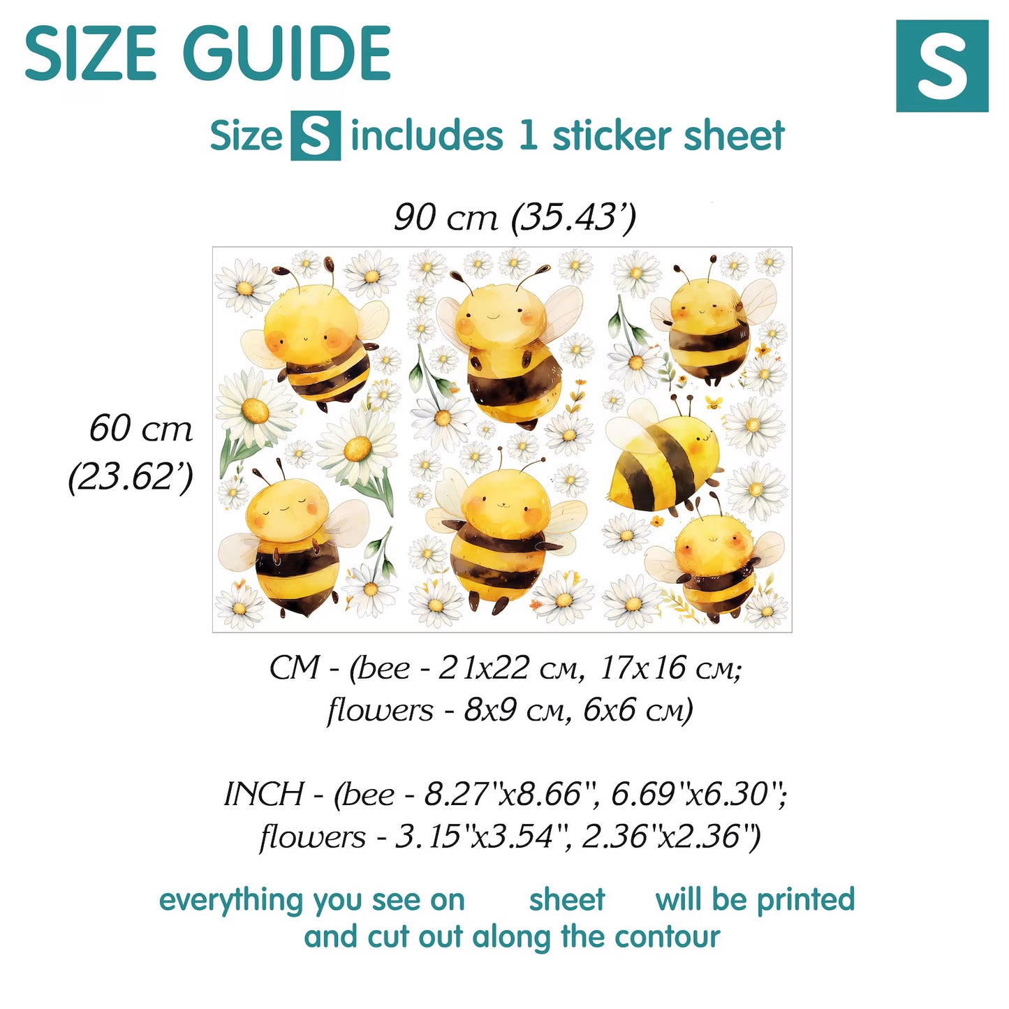 Bee Wall Decals